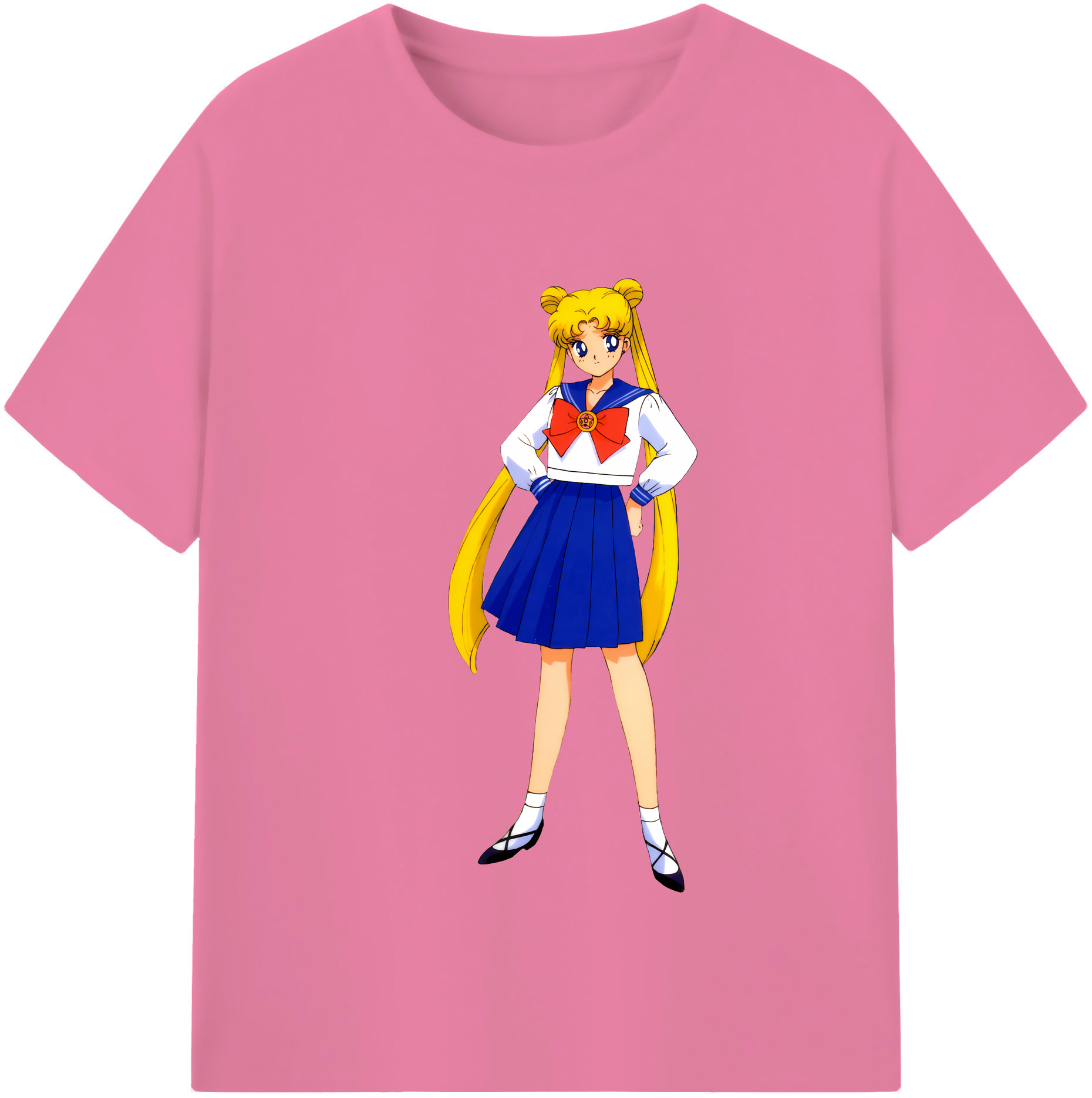 （画像用） 美少女戦士セーラームーン 愛野 美奈子 あいの みなこ Sailor Moon Aino Minako 綿100％半袖Tシャツ（フロントプリント）